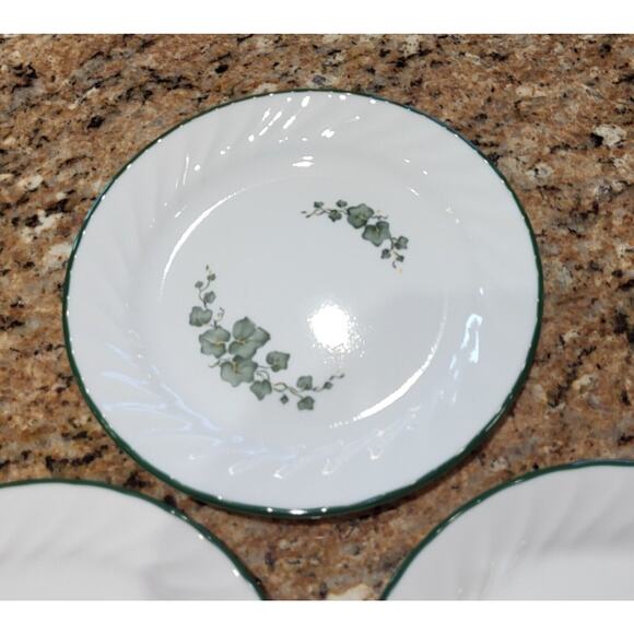 Corelle Callaway Ivy White with Green Ivy (Qty 3) Bread Plates 7 1/4" - Picture 11 of 15